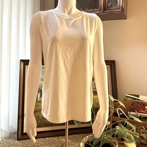 White sleeveless top